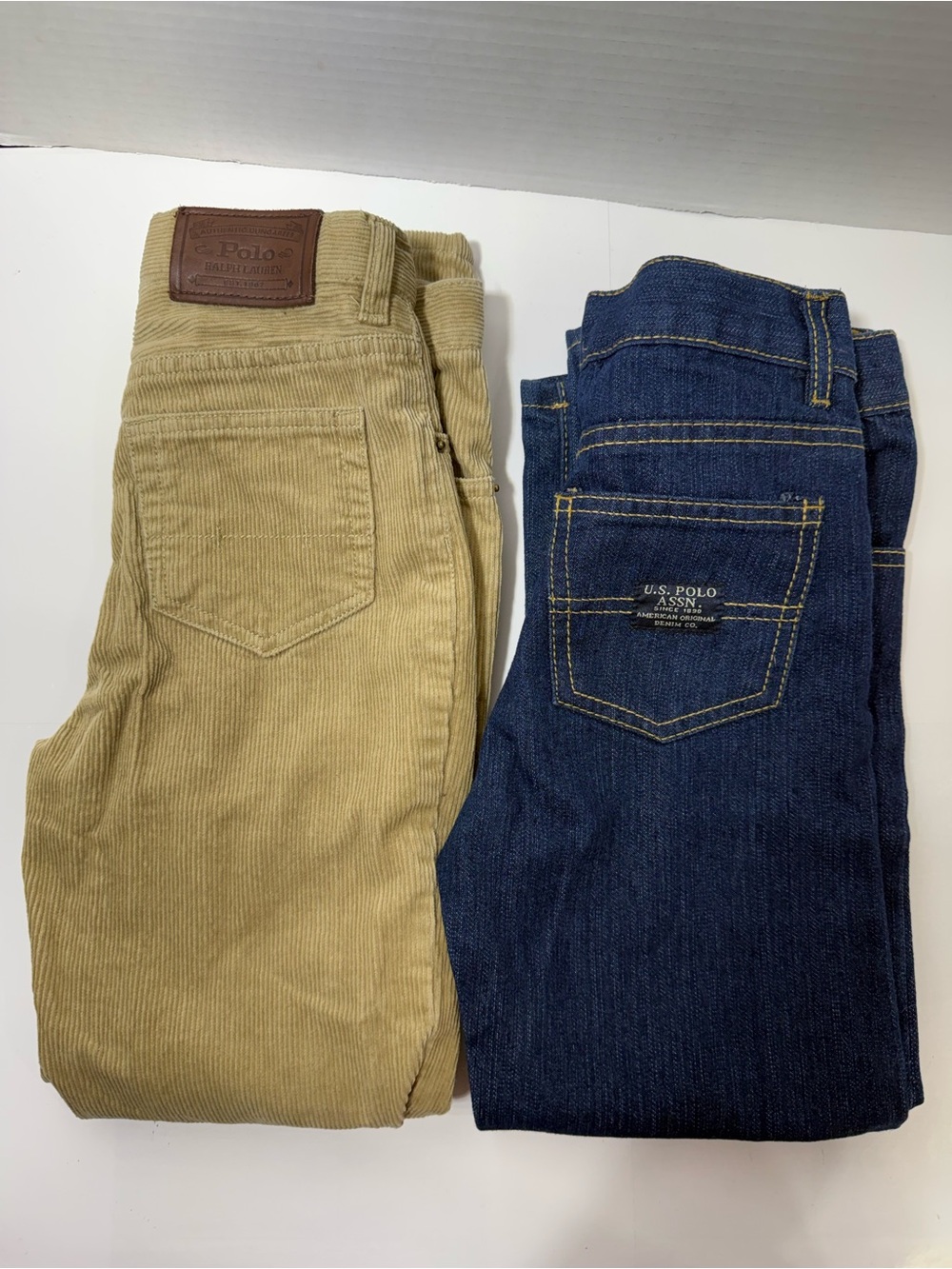 US Polo Association boys size 7 school pants bundle.